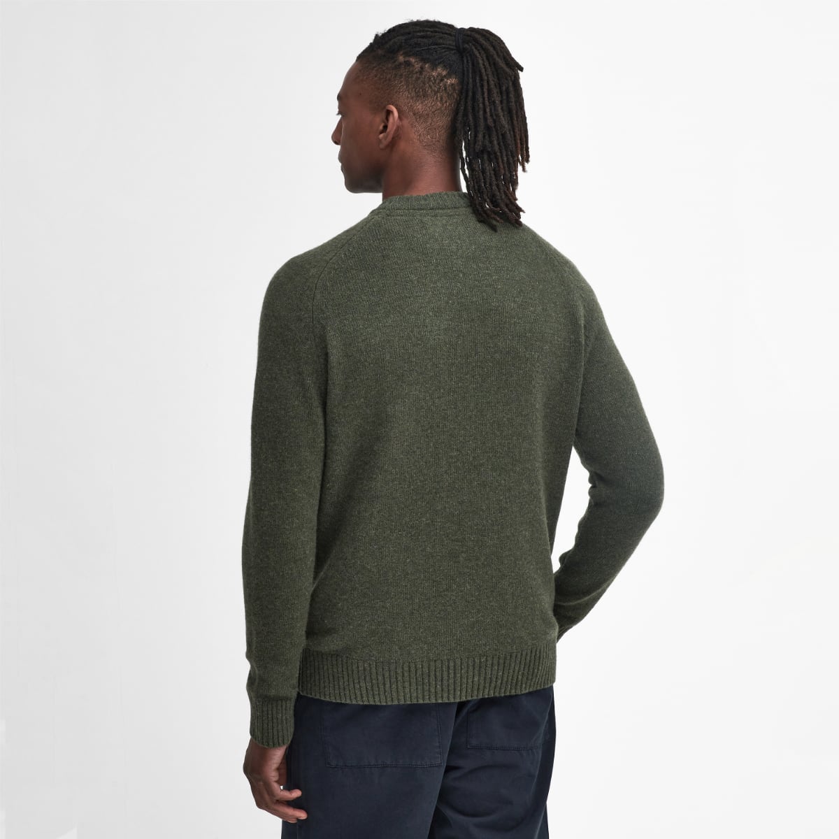 Barbour Grangetown Crew Neck Men's Jumper | Mid Olive