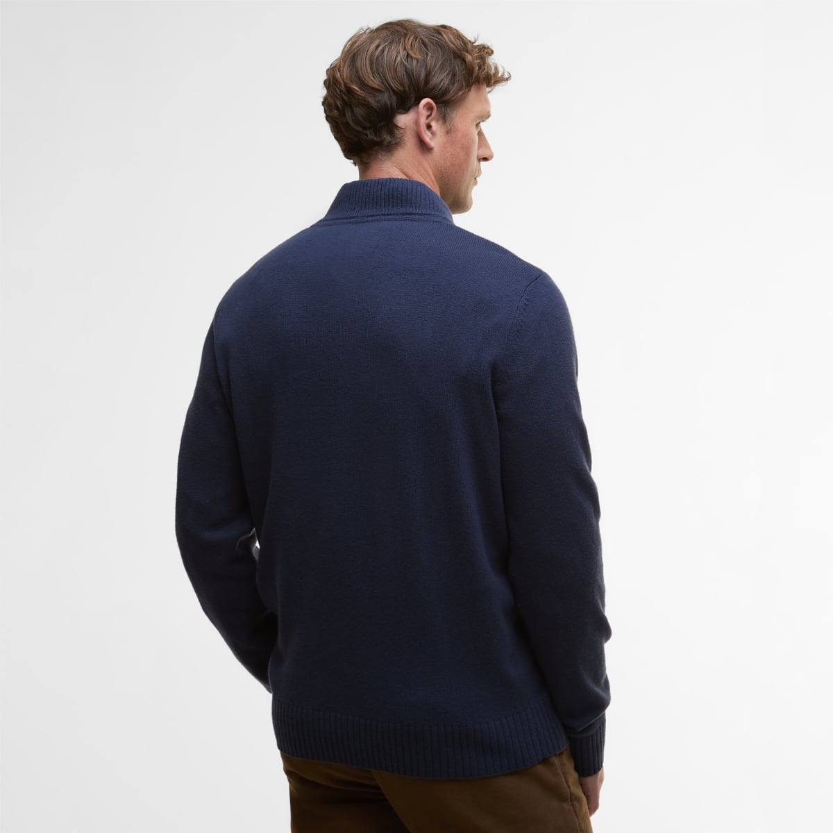 Barbour Kelson Half Zip Men's Jumper | Navy