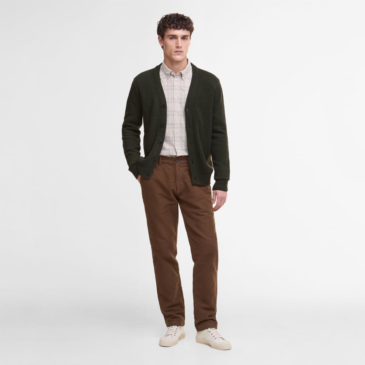 Barbour Mainland Men's Cardigan | Olive
