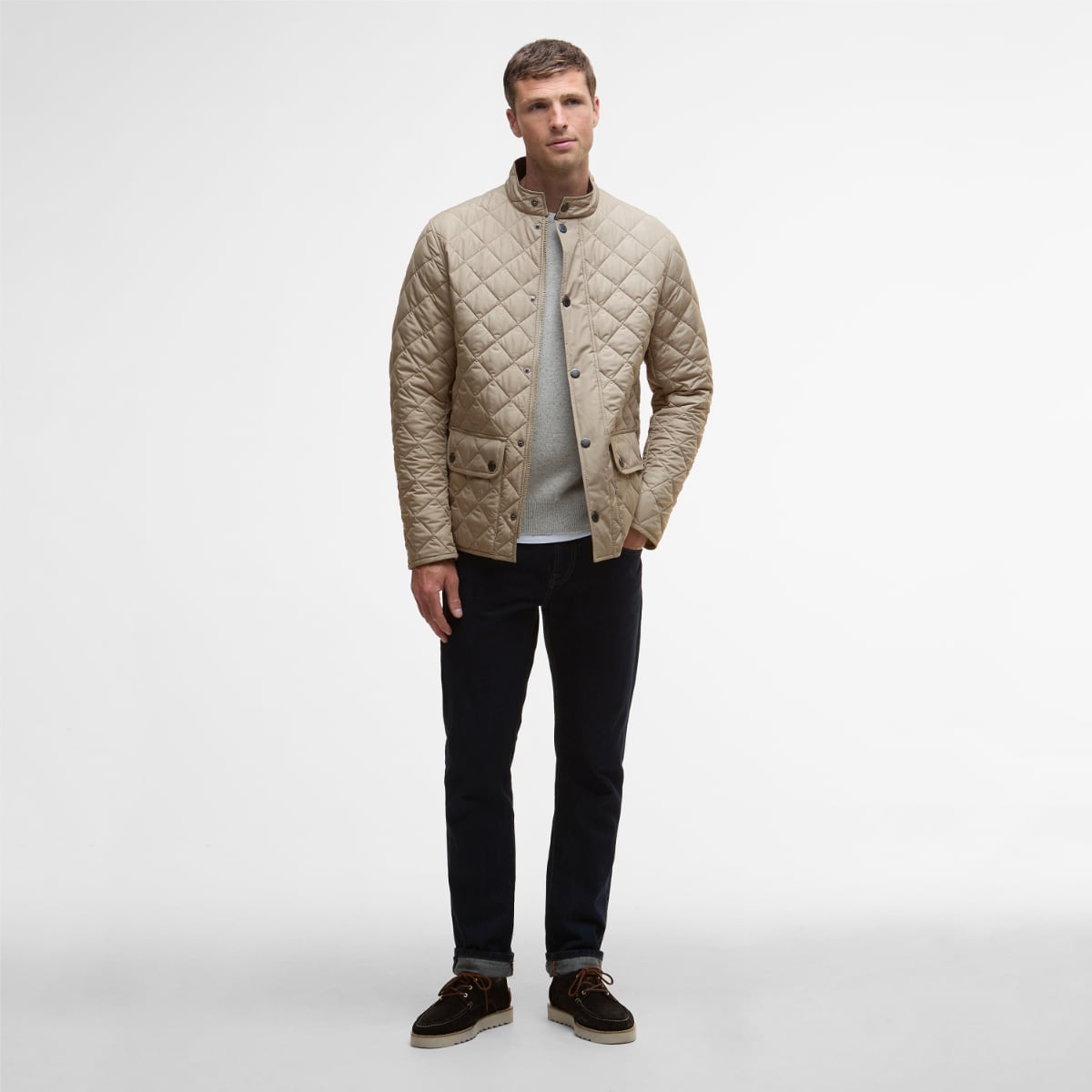 Barbour Lowerdale Quilted Men's Jacket | Washed Stone