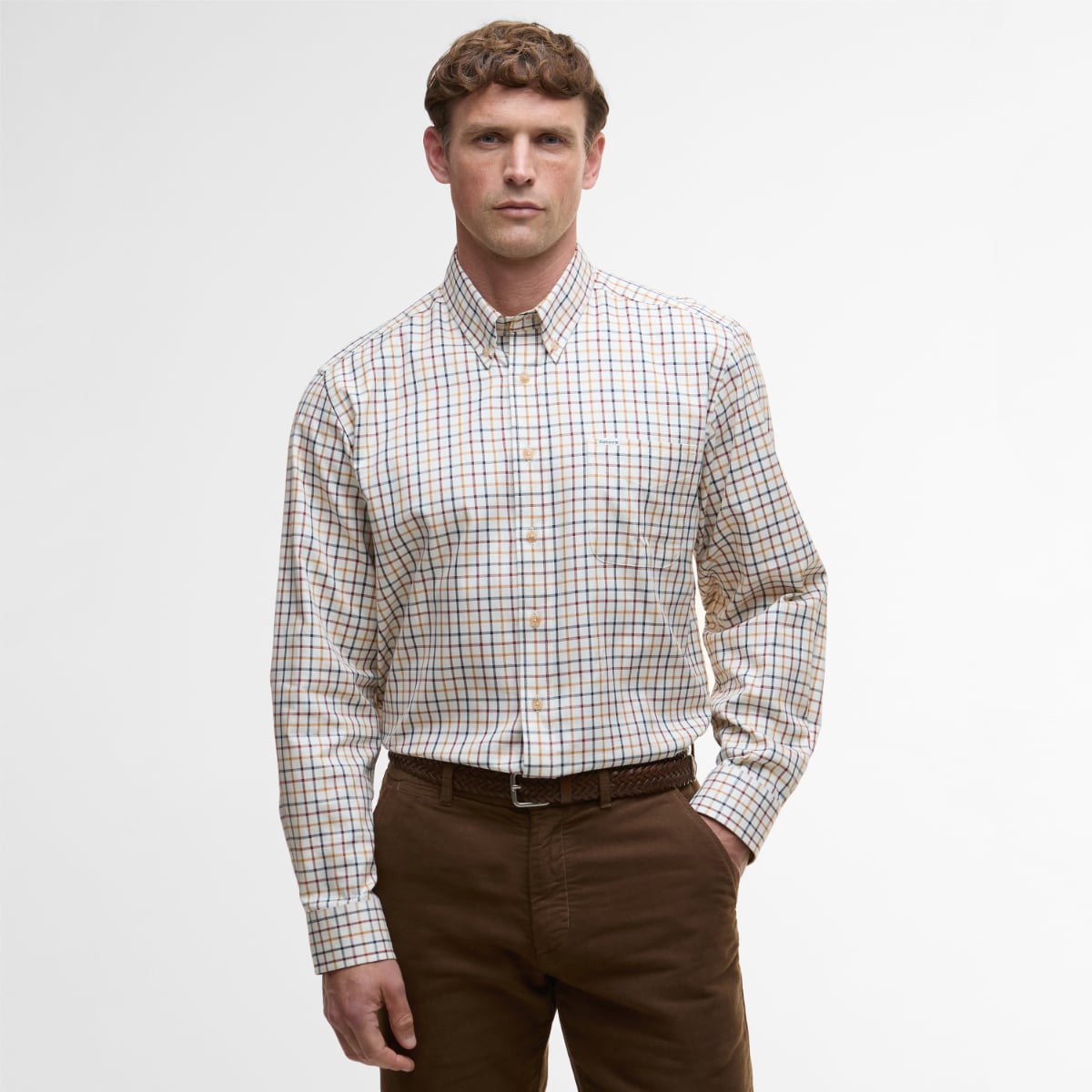 Barbour Sporting Tattersall Relaxed Fit Men's Shirt | Copper