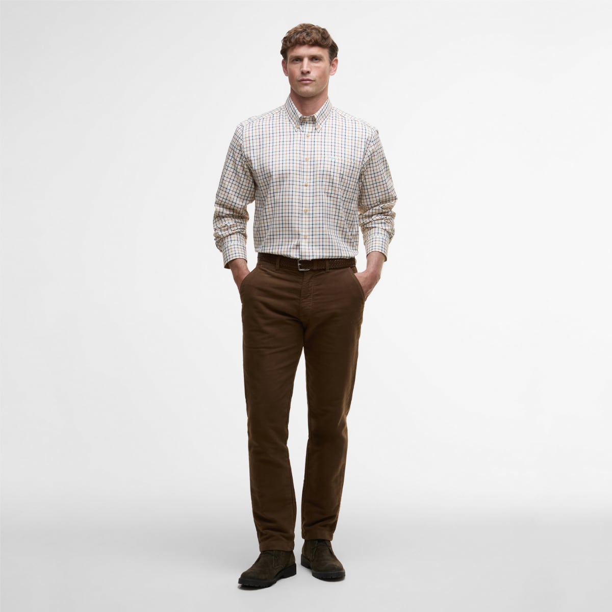 Barbour Sporting Tattersall Relaxed Fit Men's Shirt | Copper