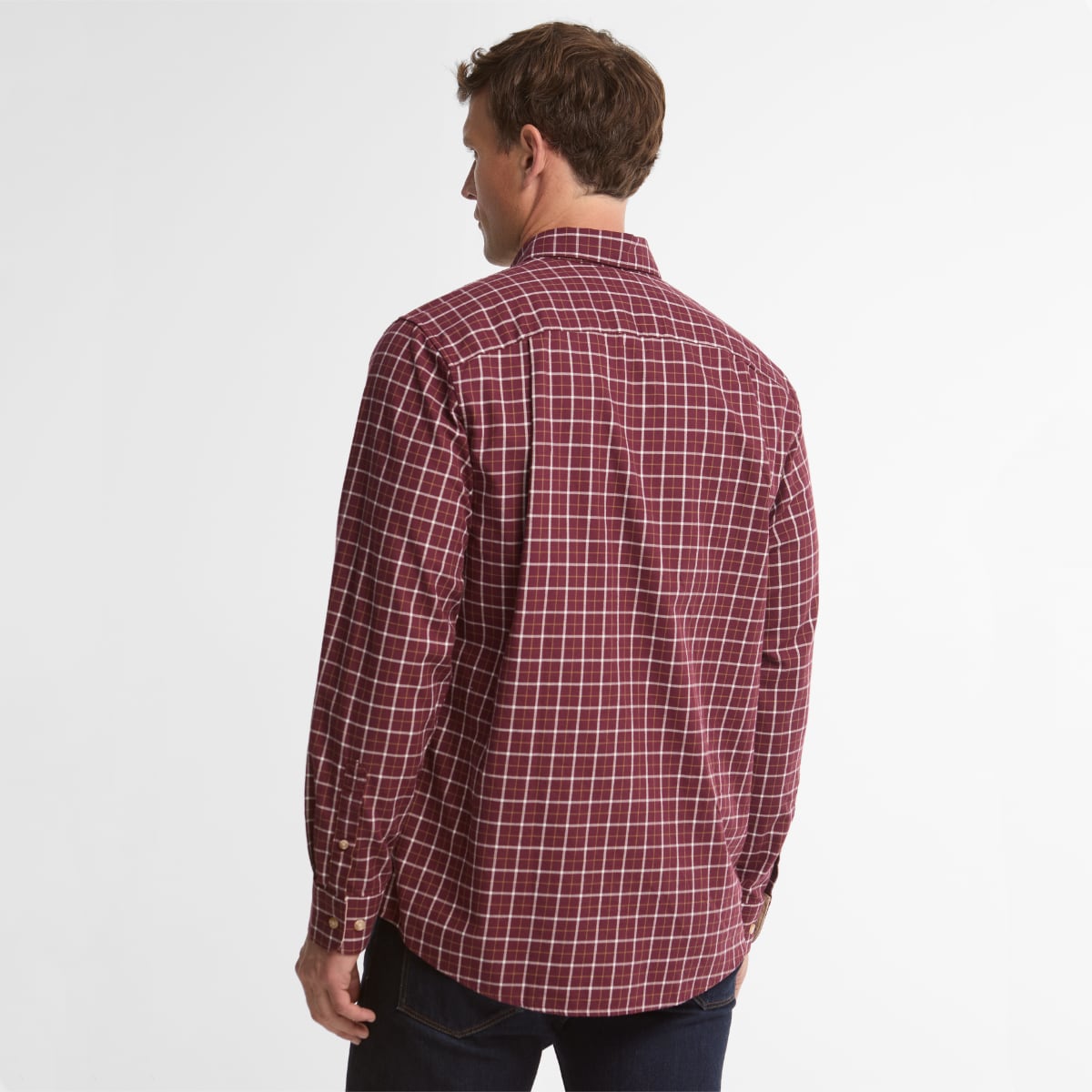 Barbour Bank Regular Fit Men's Shirt | Dark Bordeaux