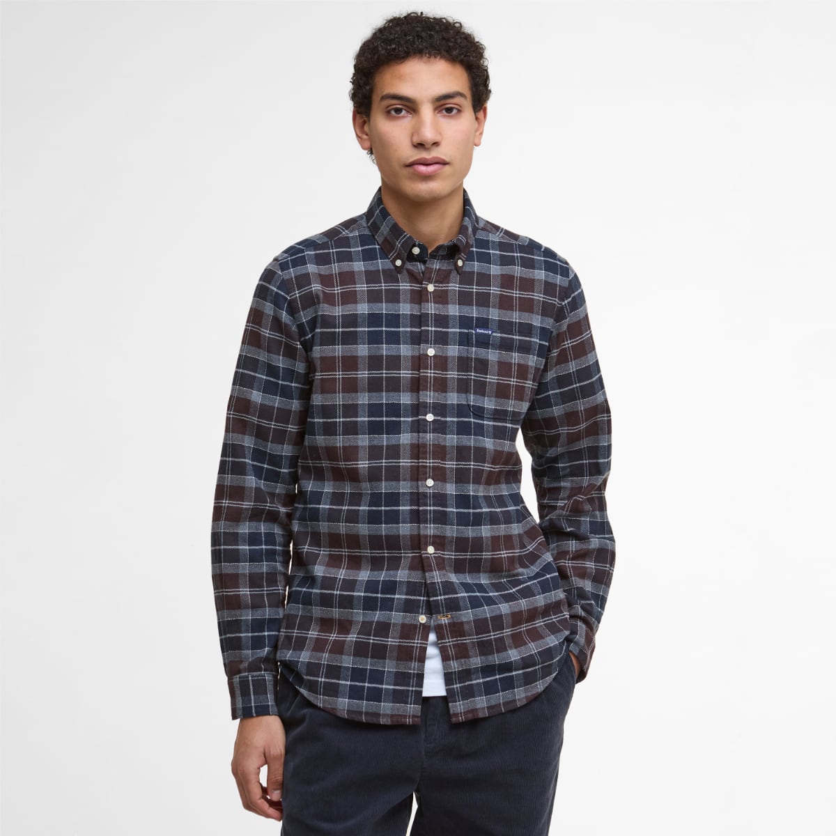 Barbour Kyeloch Tailored Fit Men's Shirt | Midnight Oak
