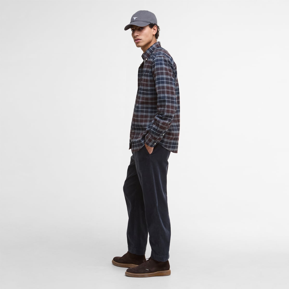 Barbour Kyeloch Tailored Fit Men's Shirt | Midnight Oak