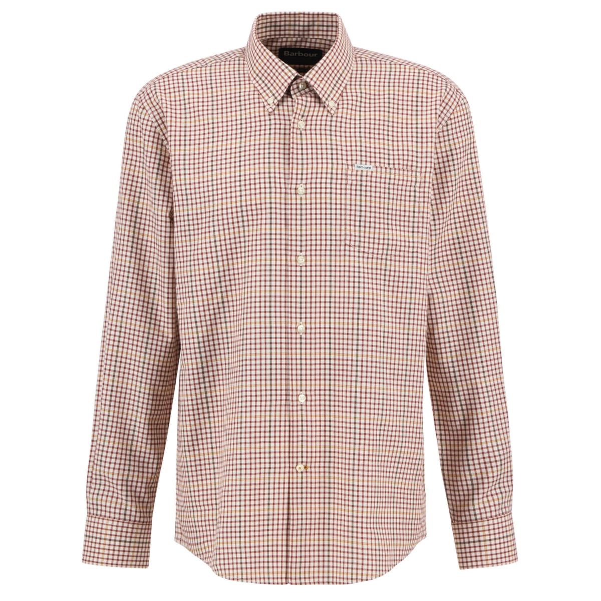 Barbour Henderson Thermo Weave Regular Fit Men's Shirt | Fired Brick