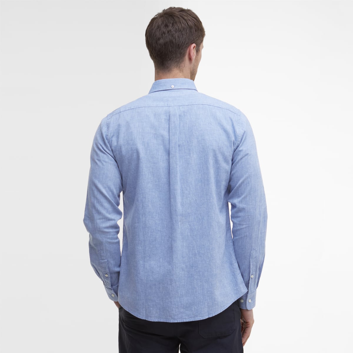 Barbour Nelson Long-Sleeve Tailored Fit Men's Shirt | Blue