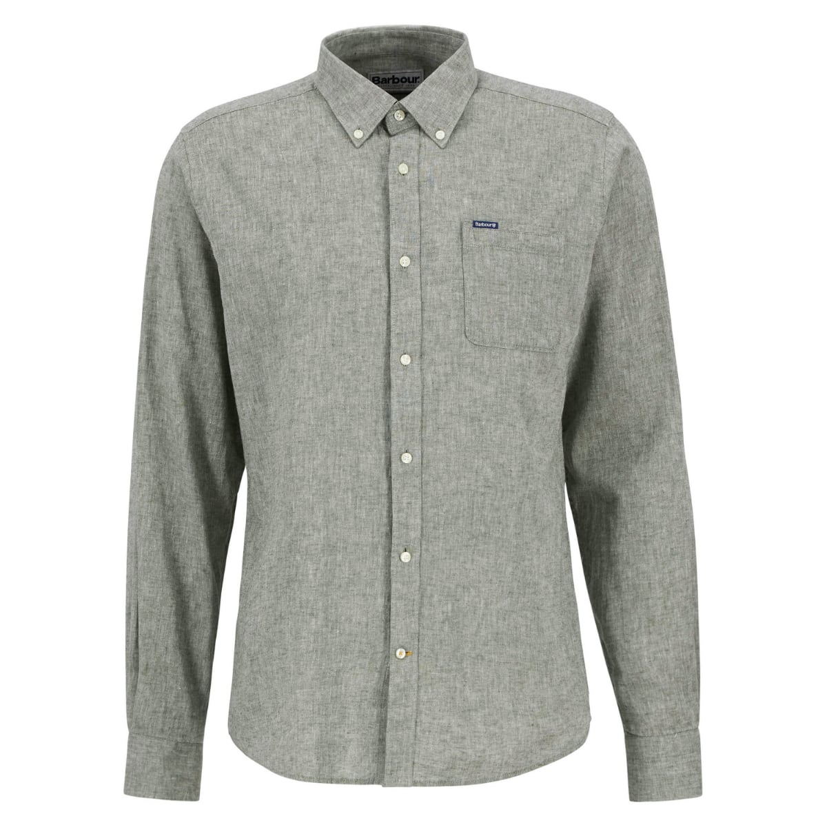 Barbour Nelson Long-Sleeve Tailored Fit Men's Shirt | Bleached Olive