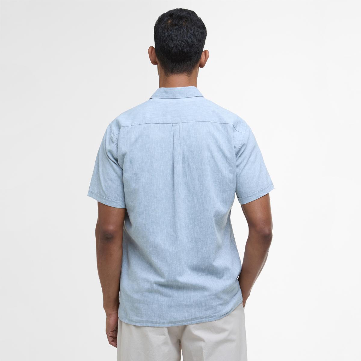 Barbour Nelson Short Sleeve Regular Fit Men's Shirt | Lead