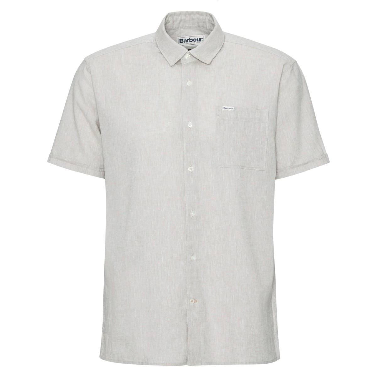Barbour Nelson Short Sleeve Regular Fit Men's Shirt | Stone