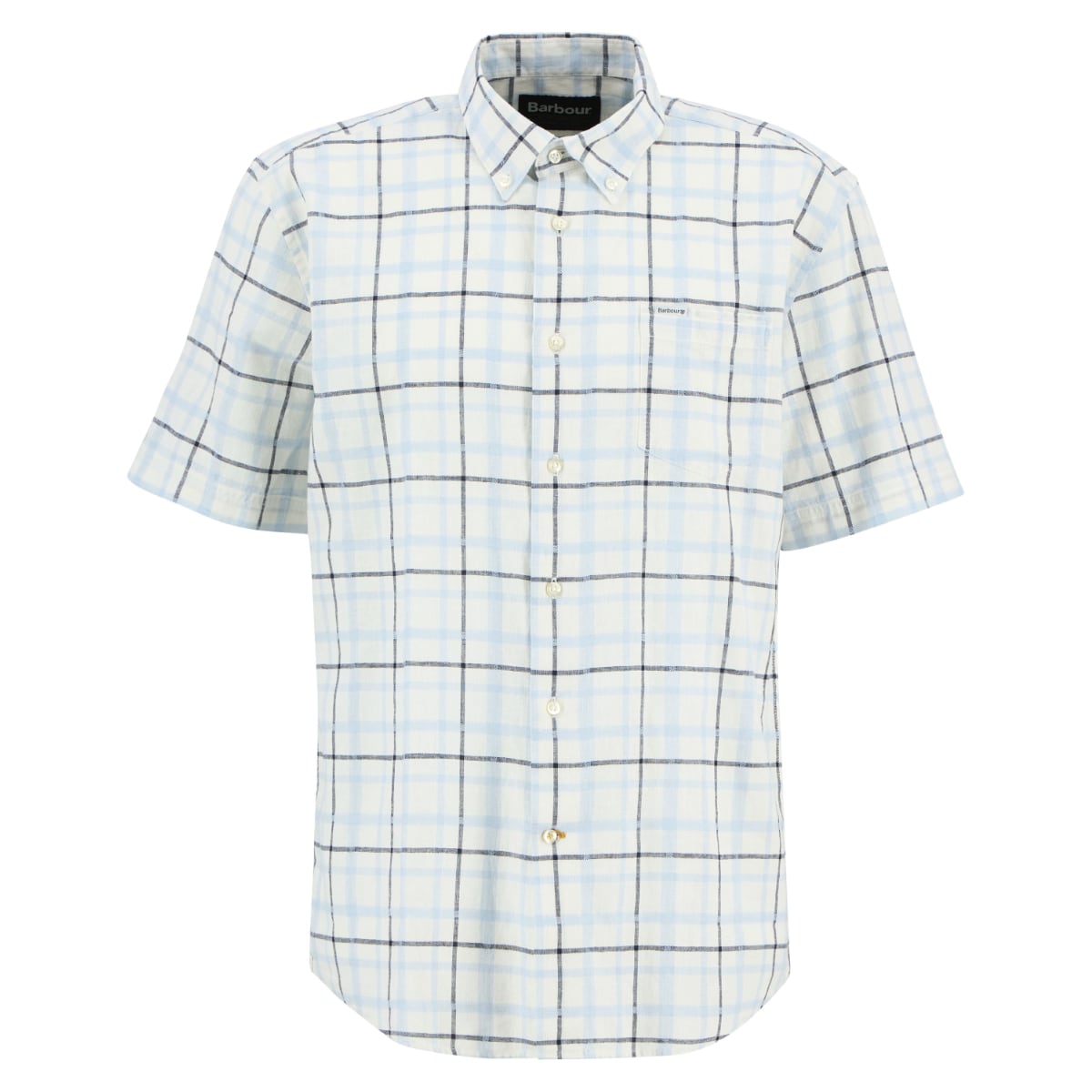 Barbour Glover Short-Sleeved Regular Fit Men's Shirt | Heritage Blue