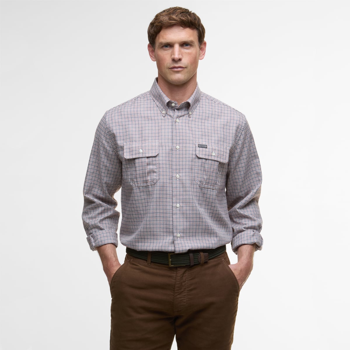 Barbour Fenn Regular Fit Men's Shirt | Fired Brick