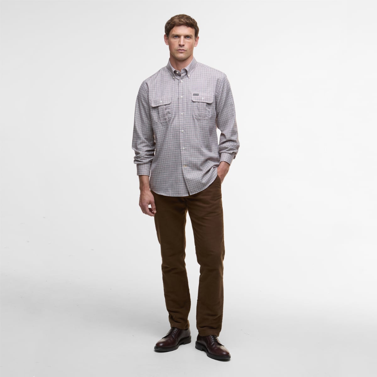 Barbour Fenn Regular Fit Men's Shirt | Fired Brick