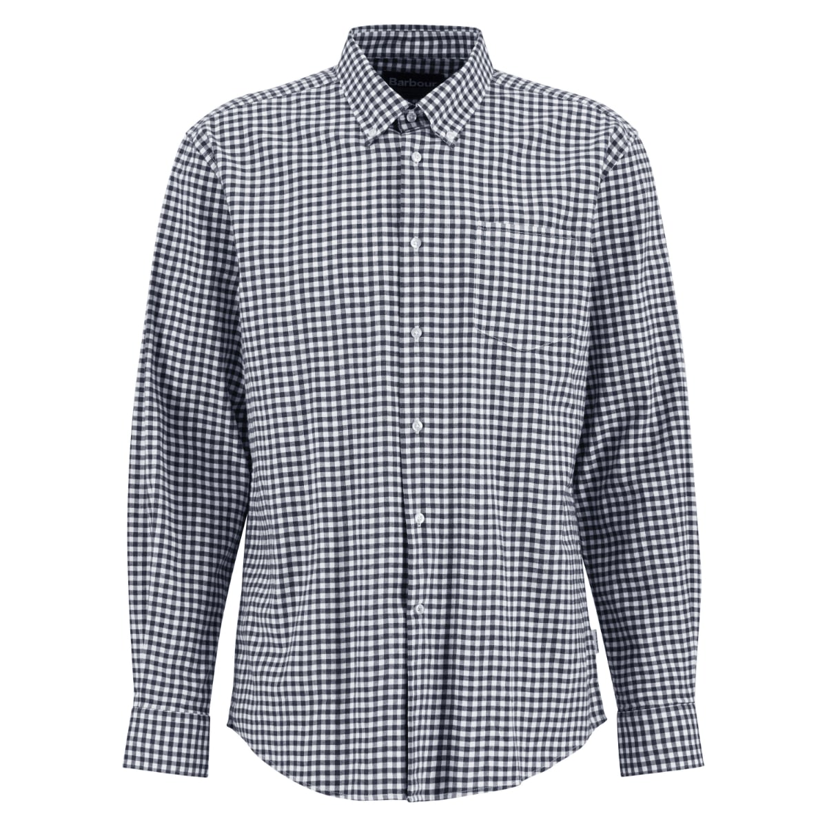 Barbour Gingham Aukside Long-Sleeve Regular Fit Men's Shirt | Navy