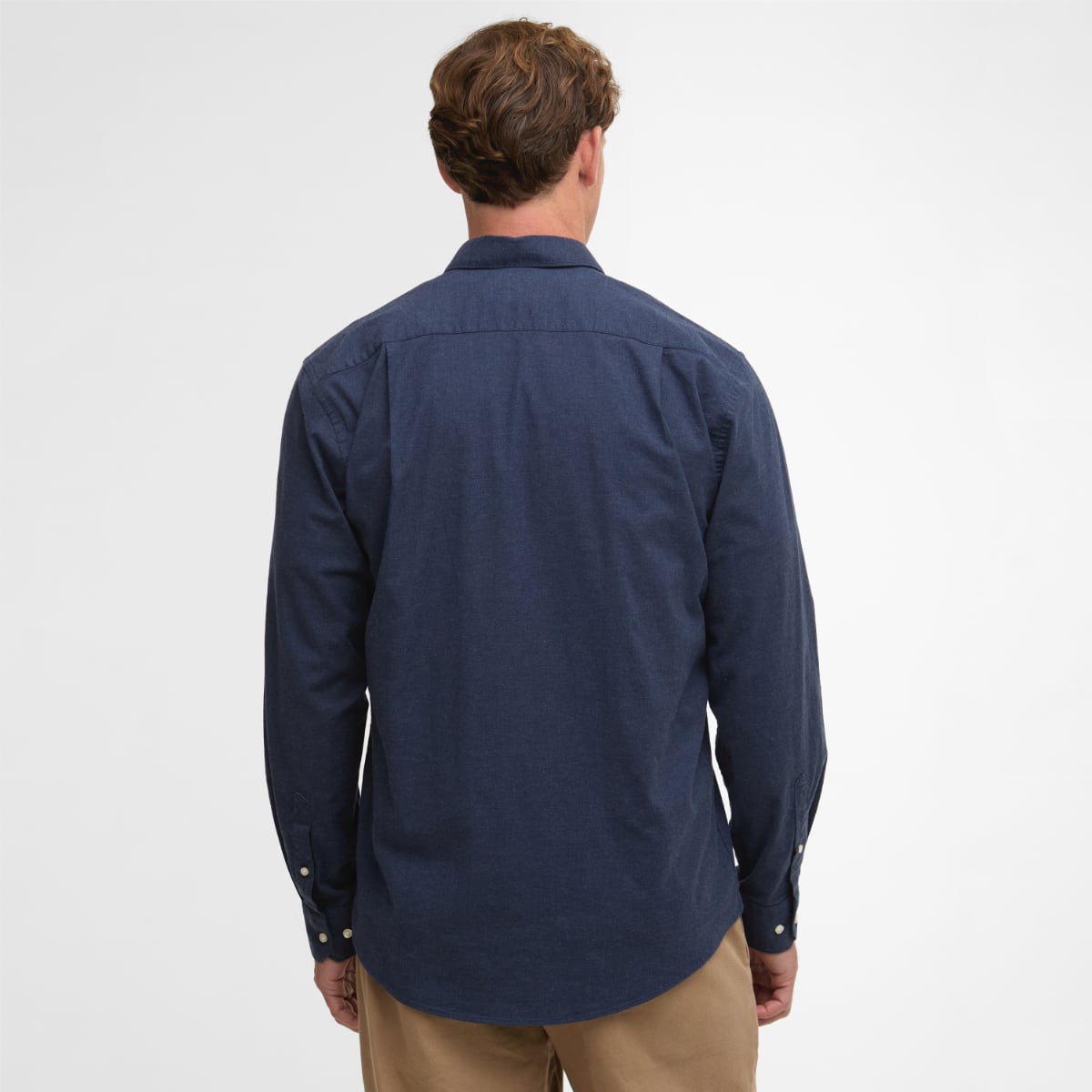 Barbour Aukside Long-Sleeve Regular Fit Men's Shirt | Navy Marl