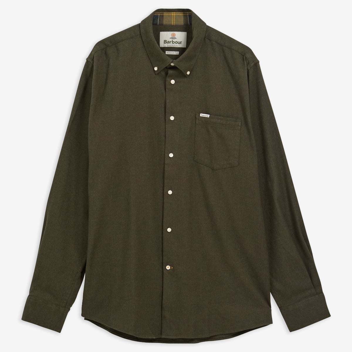 Barbour Sparrowhill Regular Fit Men's Shirt | Olive