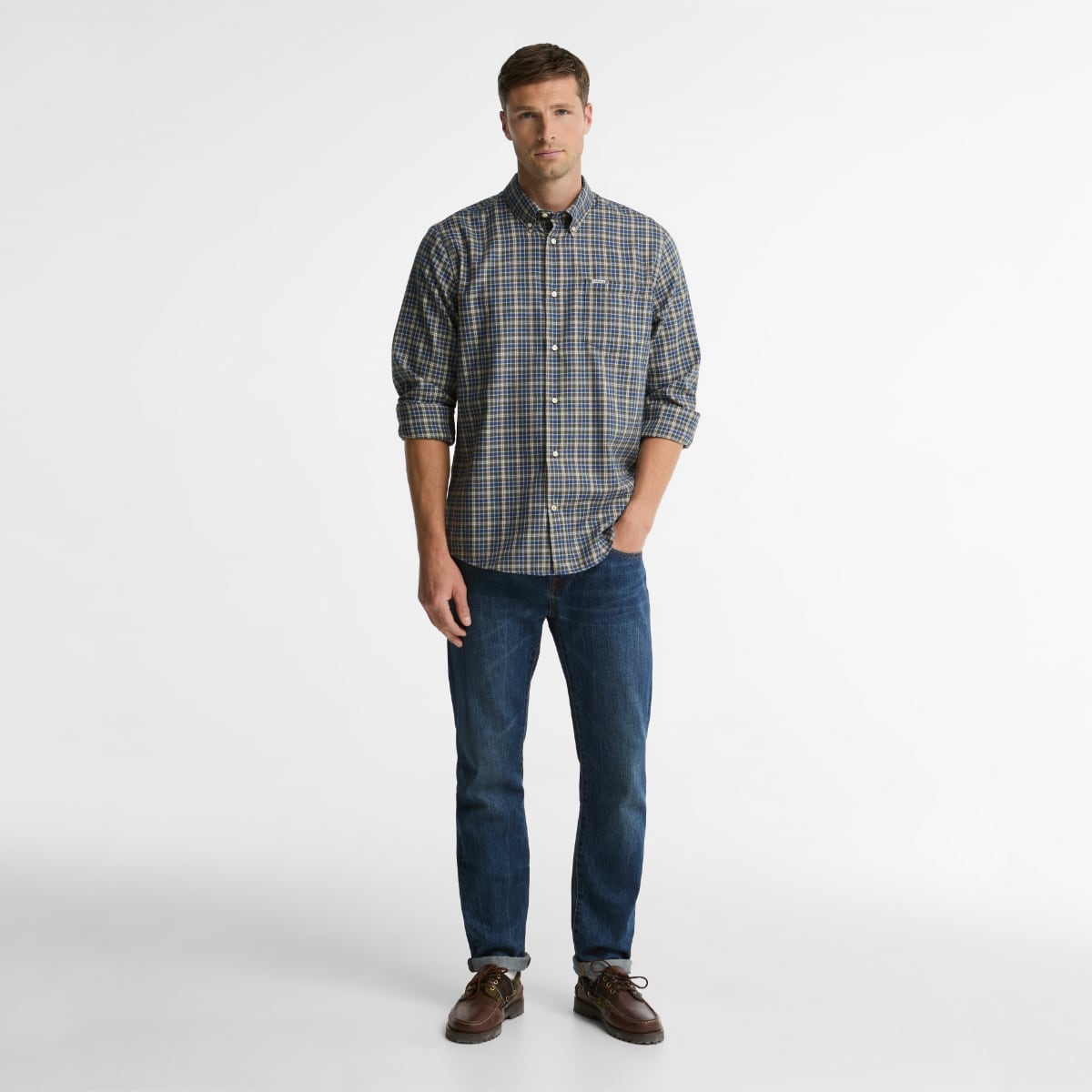 Barbour Dishford Regular Fit Men's Shirt | Olive