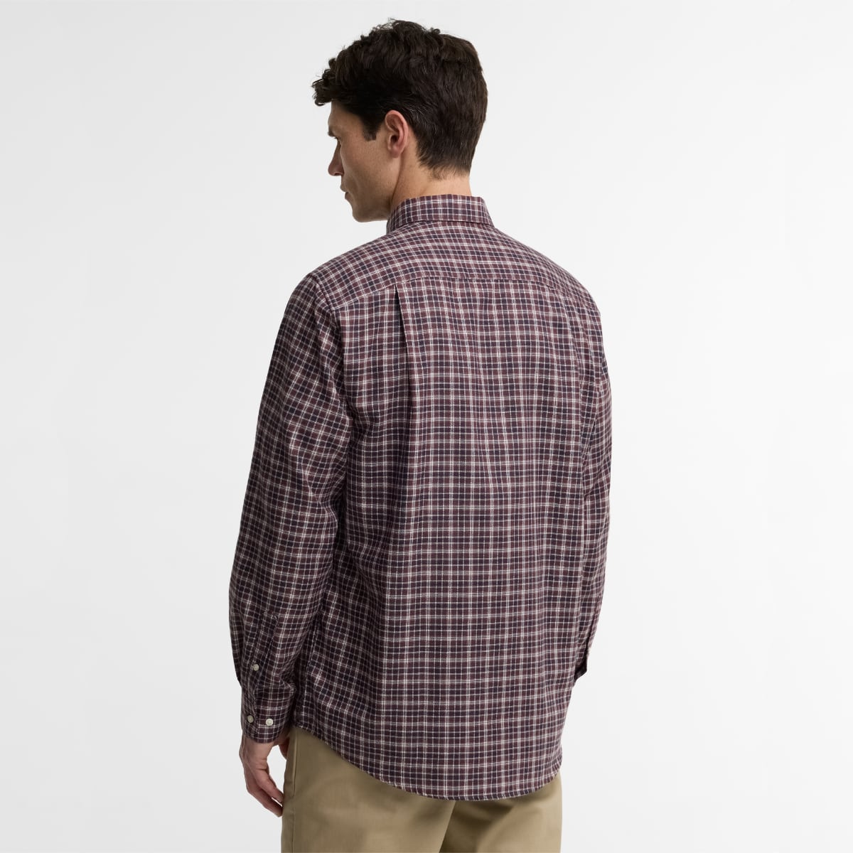 Barbour Dishford Regular Fit Men's Shirt | Dark Bordeaux