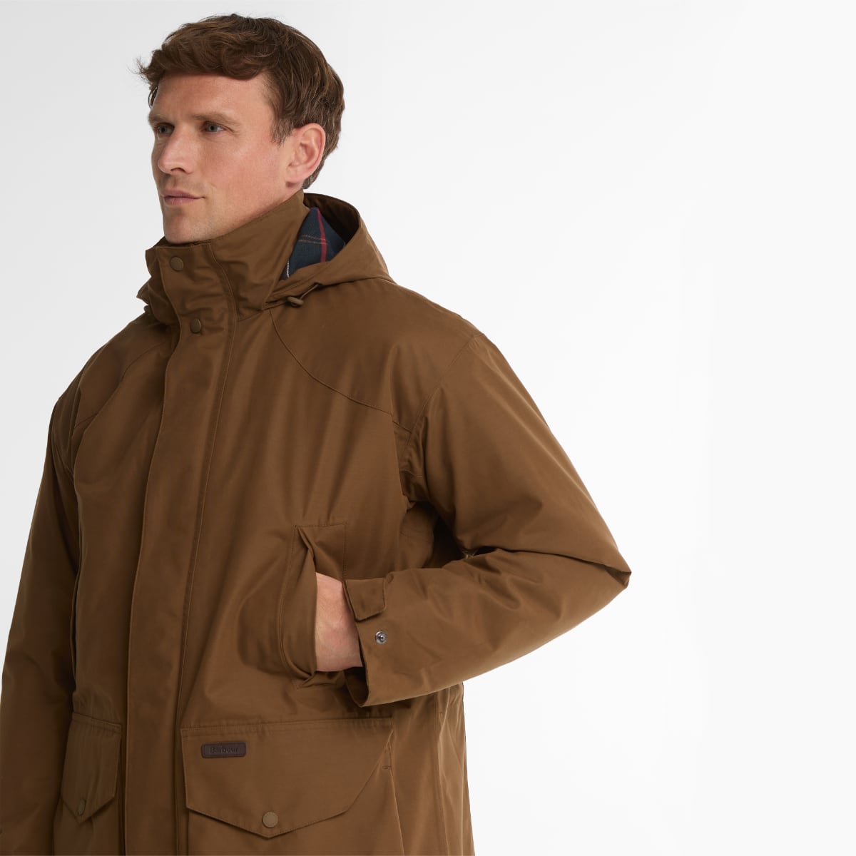 Barbour Farlam Waterproof Men's Jacket | Deep Sand