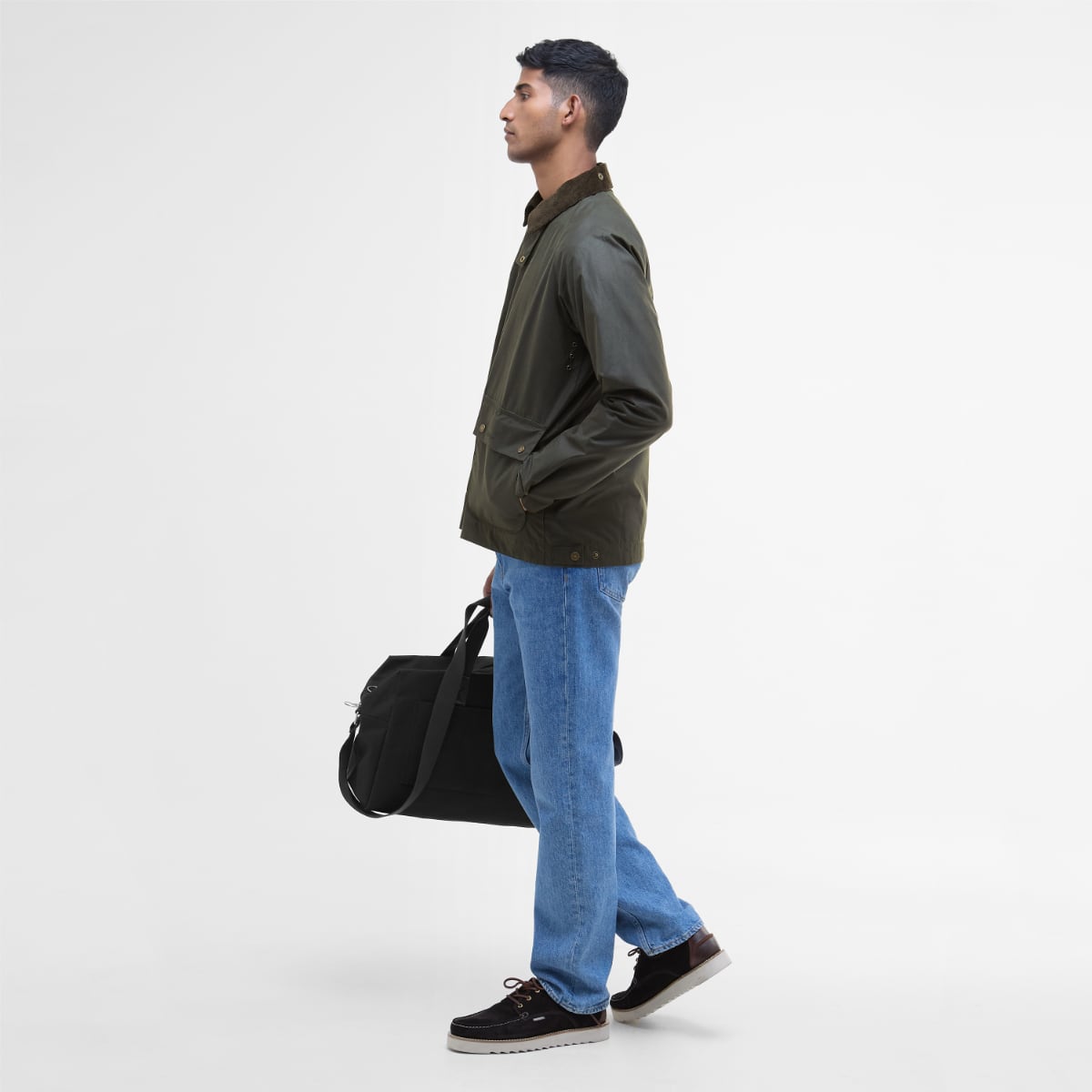 Barbour Bedale SHORT Men's Waxed Jacket | Fern