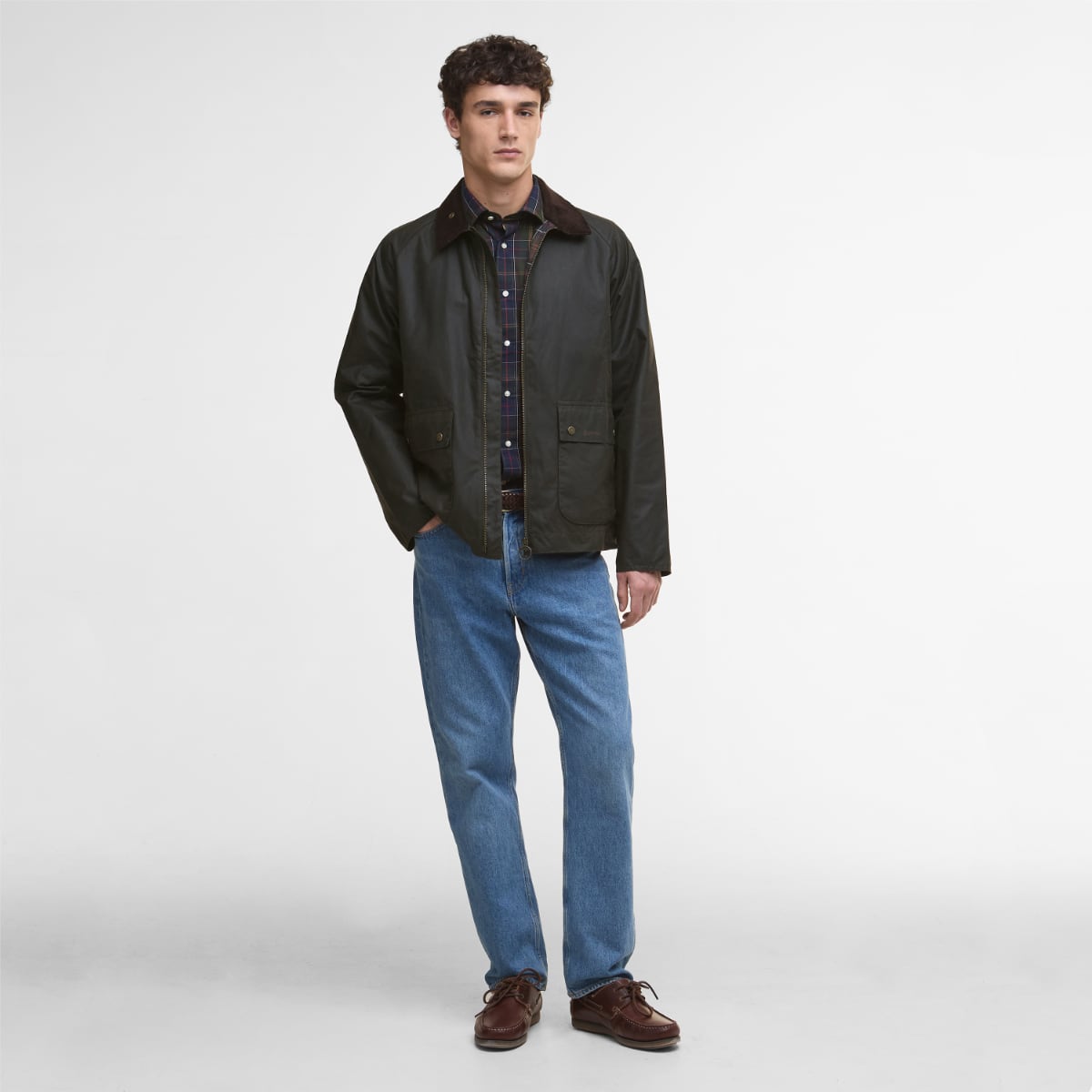 Barbour Bedale SHORT Men's Waxed Jacket | Olive