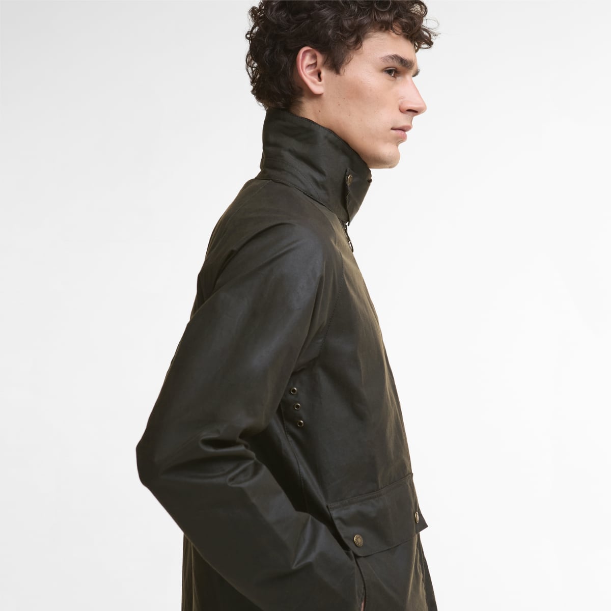 Barbour Bedale SHORT Men's Waxed Jacket | Olive
