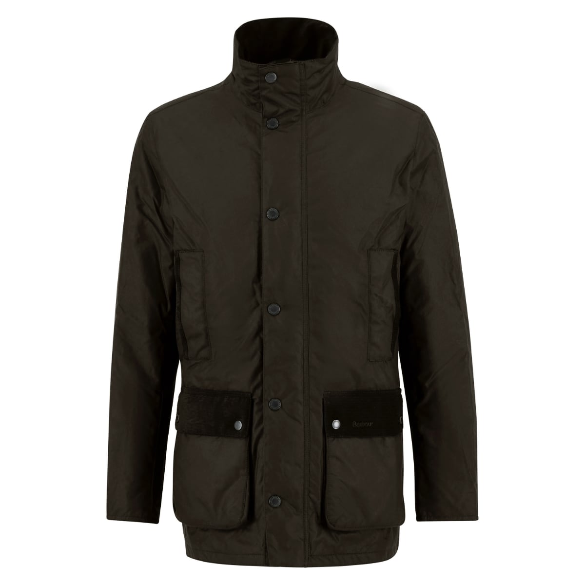 Barbour MODERN Border Men's Waxed Jacket | Dark Brown