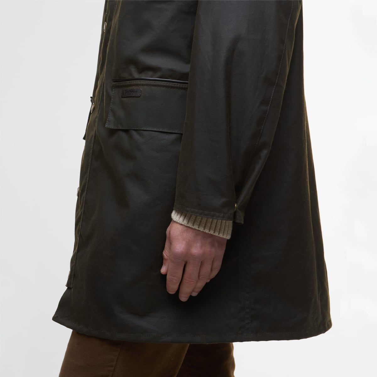 Barbour Country Mac Men's Waxed Jacket | Olive