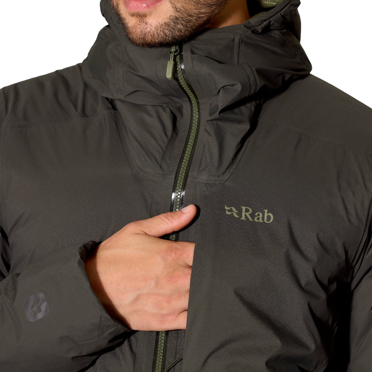Rab Microlight Shield Waterproof Down Men's Jacket | Dark Army (Copy)