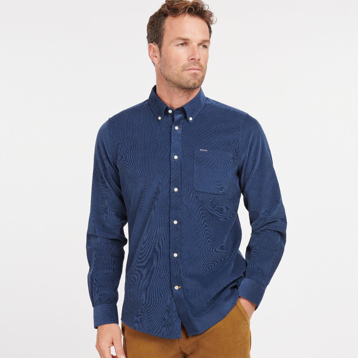 Barbour Ramsey Tailored Fit Men's Shirt | Dark Denim