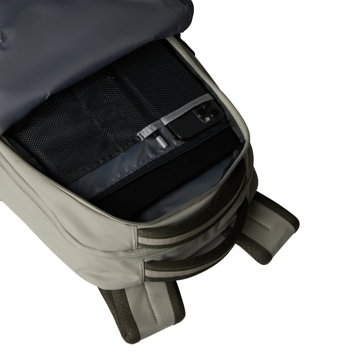 The North Face Vault Backpack | Clay Grey-New Taupe Green