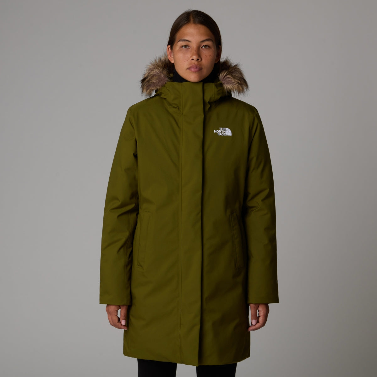 The North Face Women's Insulated Parka Coats The North Face Arctic Parka Insulated Women's Jacket Forest Olive