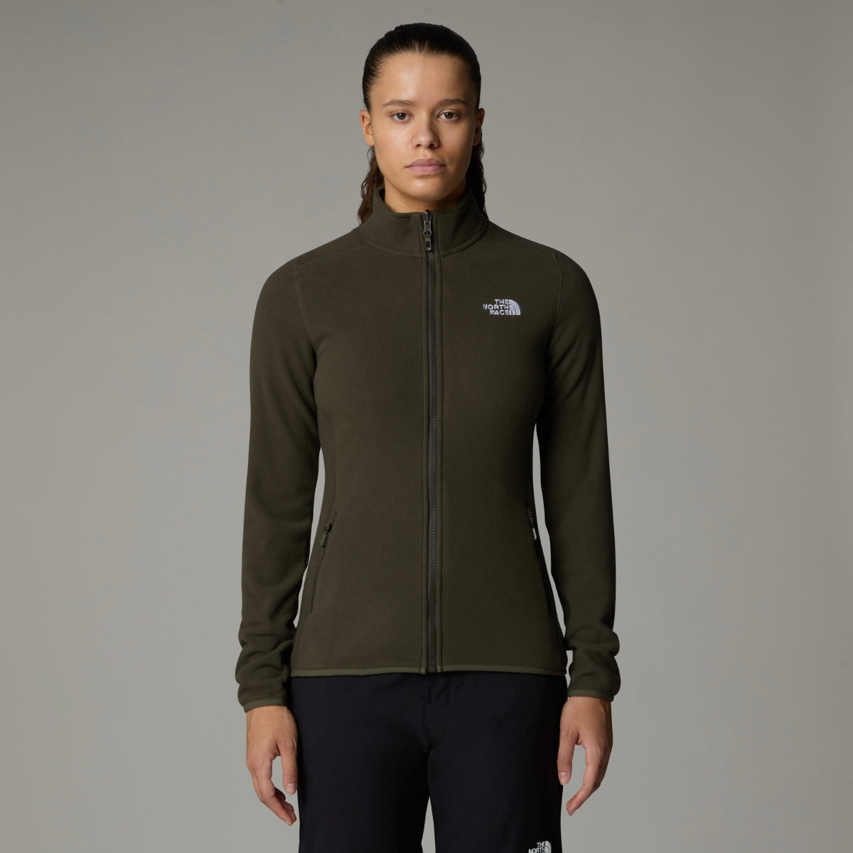 The North Face 100 Glacier Full Zip Fleece Women's Jacket | New Taupe Green