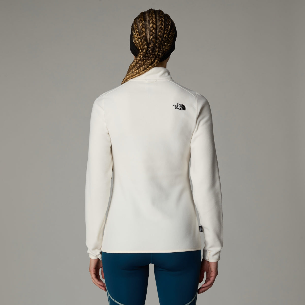 The North Face 100 Glacier Full Zip Fleece Women's Jacket | White Dune-NPF (SS25)