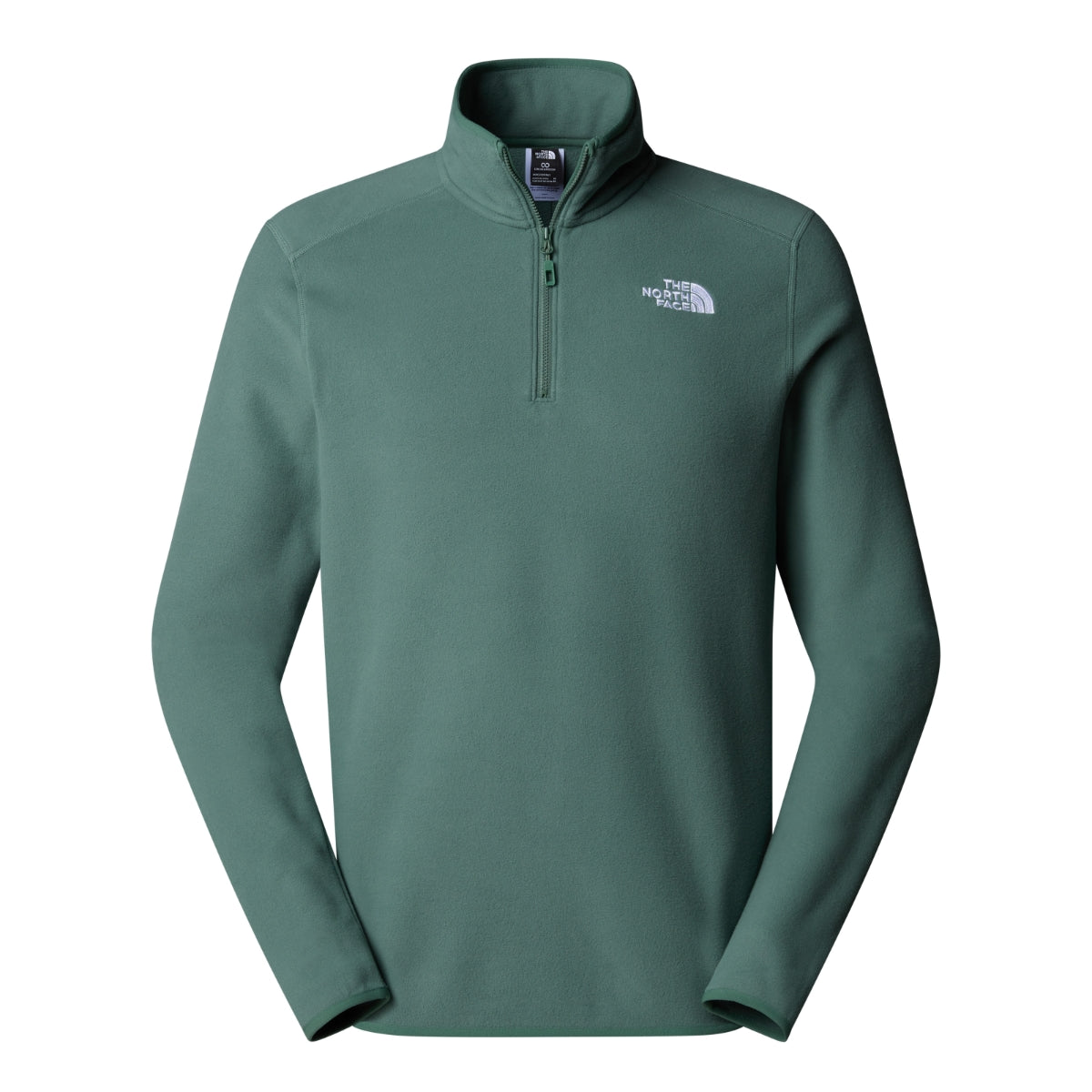 The North Face 100 Glacier 1/4 Zip Fleece Men's Top | Duck Green