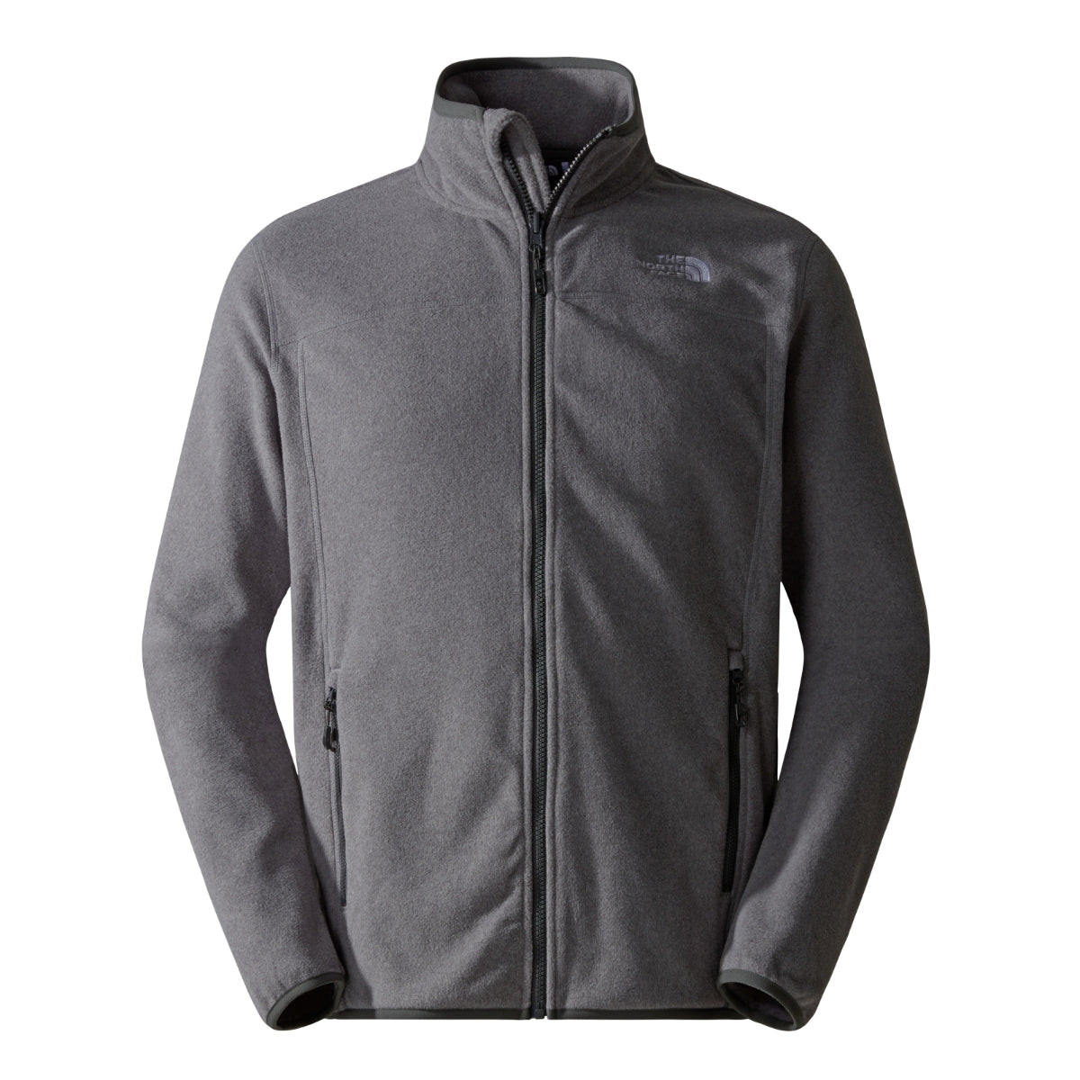 The North Face 100 Glacier Full Zip Fleece Men's Jacket | TNF Medium Grey Heather-NPF (SS25)