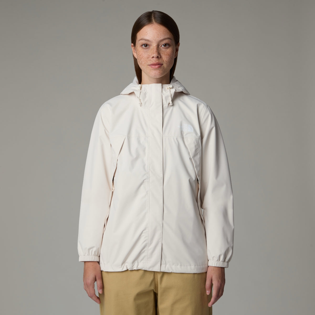 The North Face Antora Waterproof Women's Jacket | White Dune