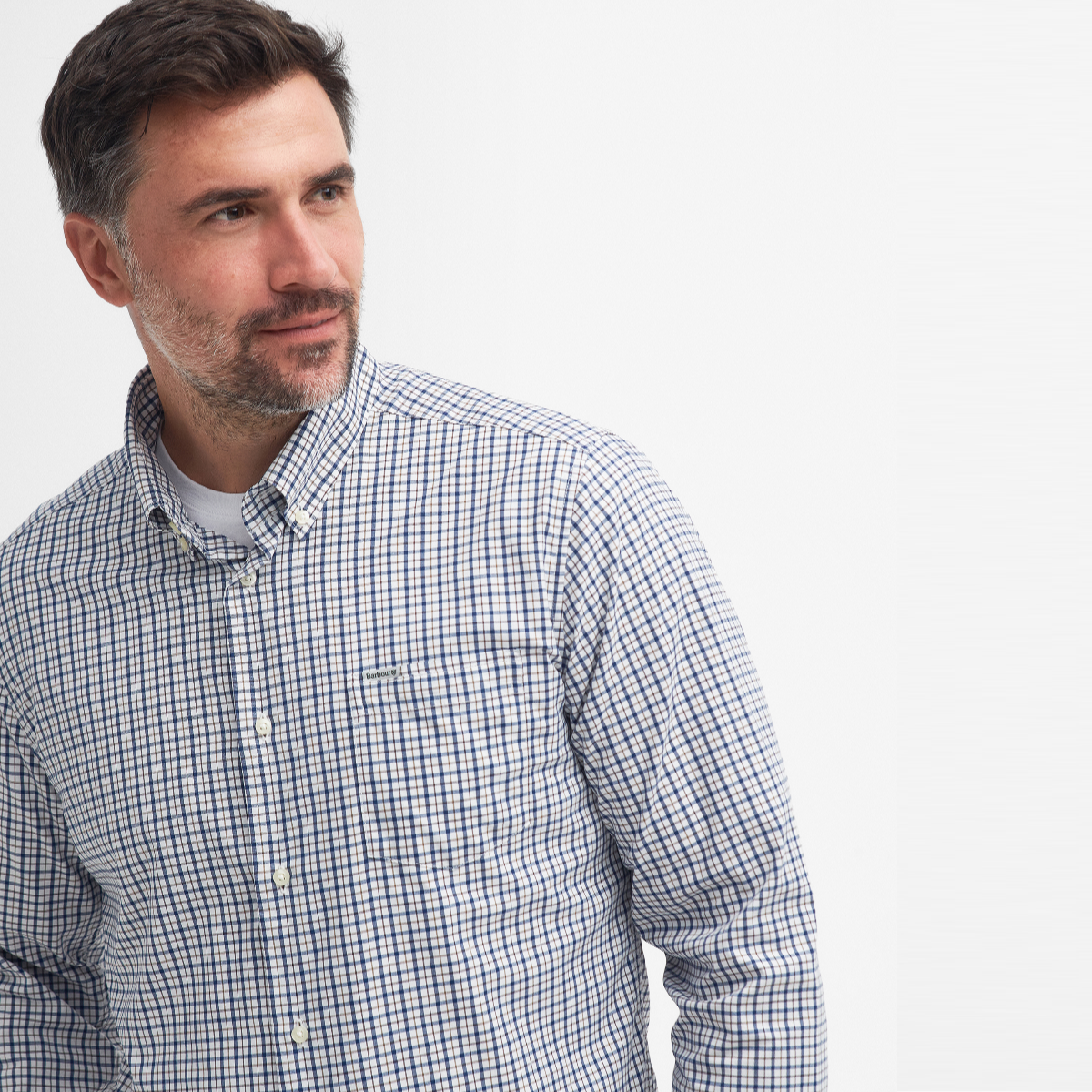 Barbour Teesdale Performance Shirt Navy
