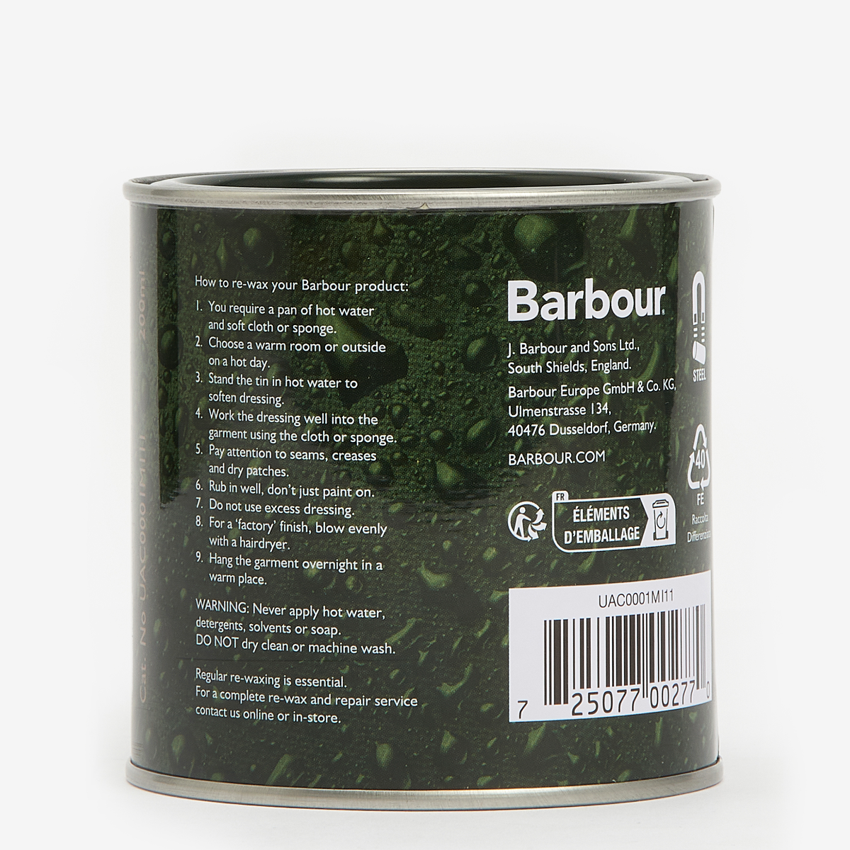 Barbour Wax Dressing 200ml