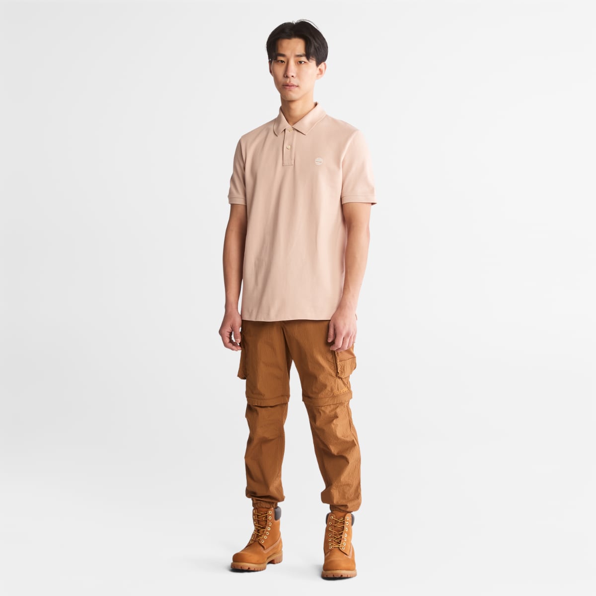 Timberland Millers River Piquet Men's Polo | Light Pink