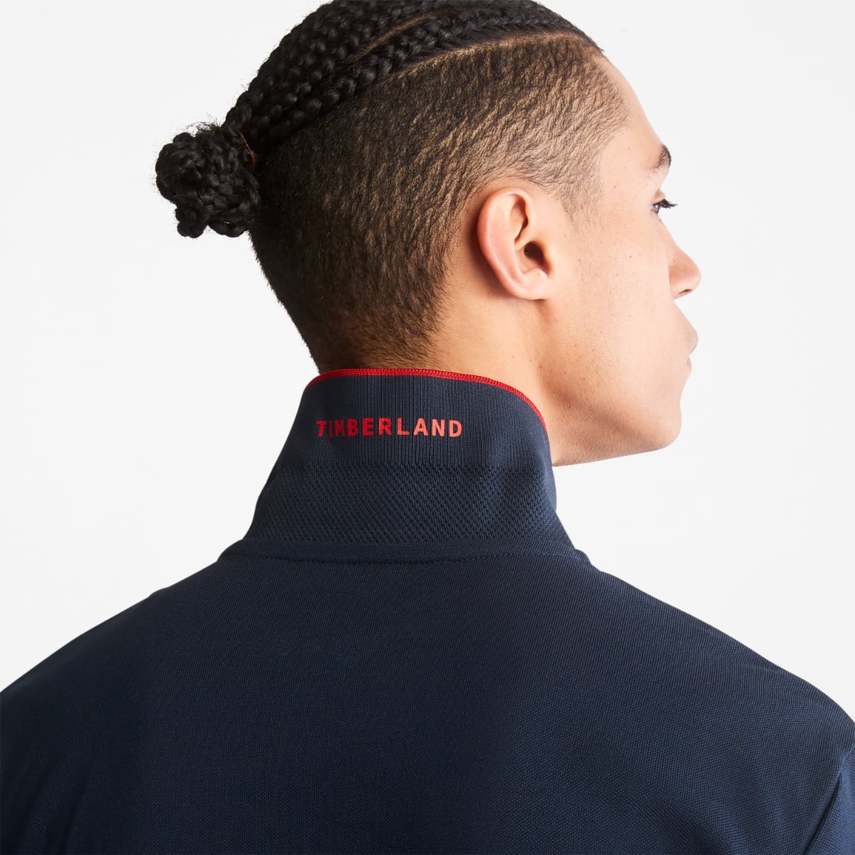 Timberland Millers River Piquet Men's Polo | Navy (Red collar stripe)