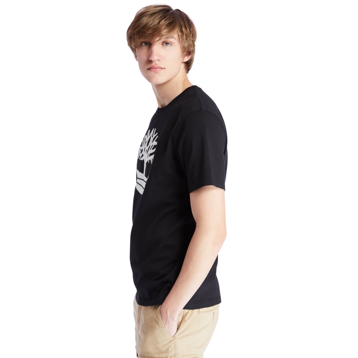 Timberland Kennenec River Tree Logo Men's T-Shirt | Black