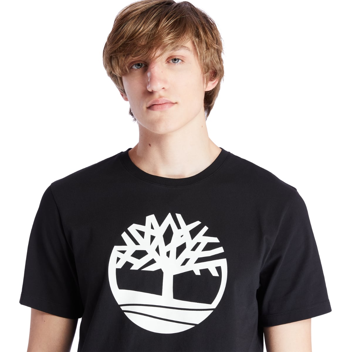Timberland Kennenec River Tree Logo Men's T-Shirt | Black