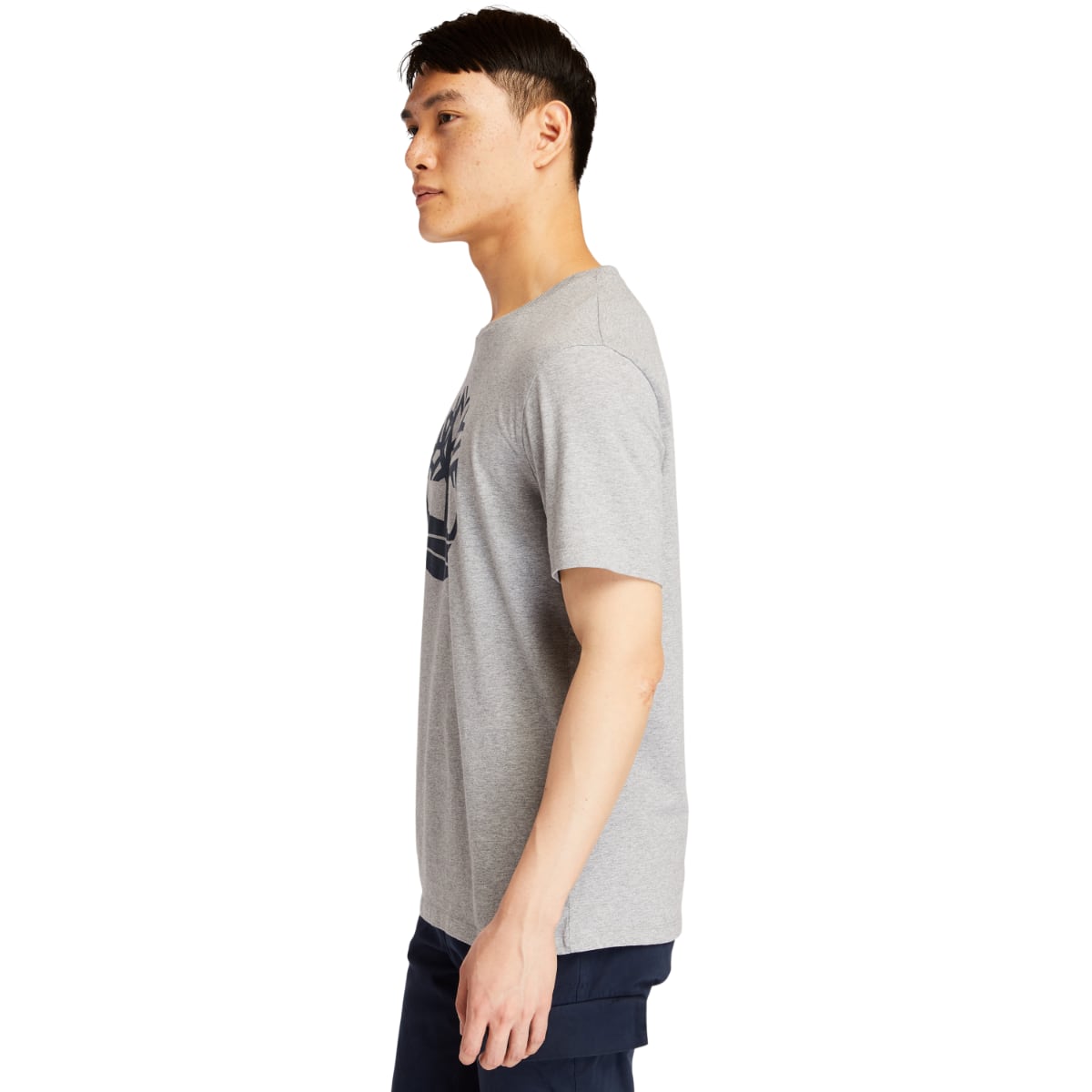 Timberland Kennenec River Tree Logo Men's T-Shirt | Grey