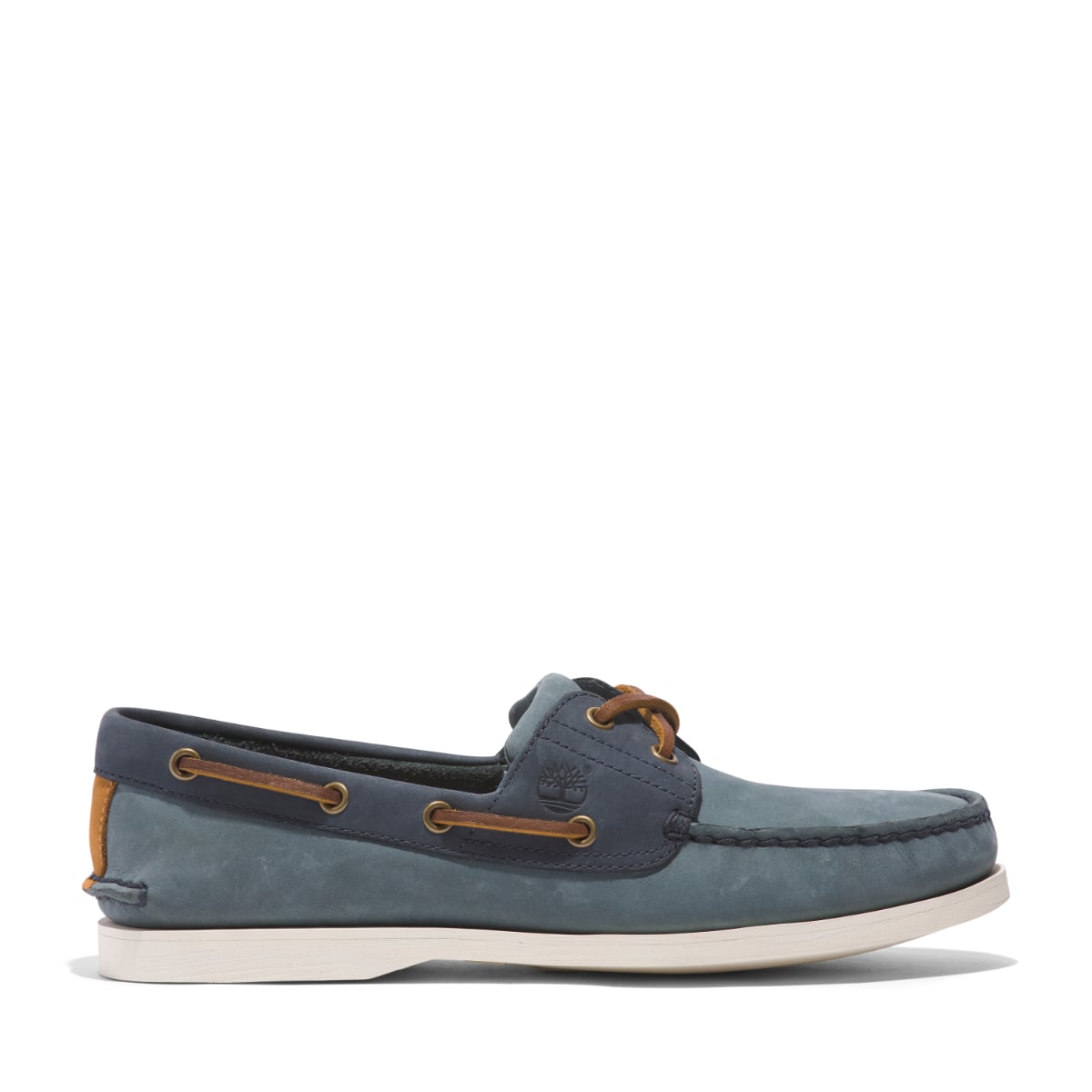 Timberland Classic 2-Eye Men's Boat Shoe | Medium Blue Nubuck (TB 0A2PB8ES2)