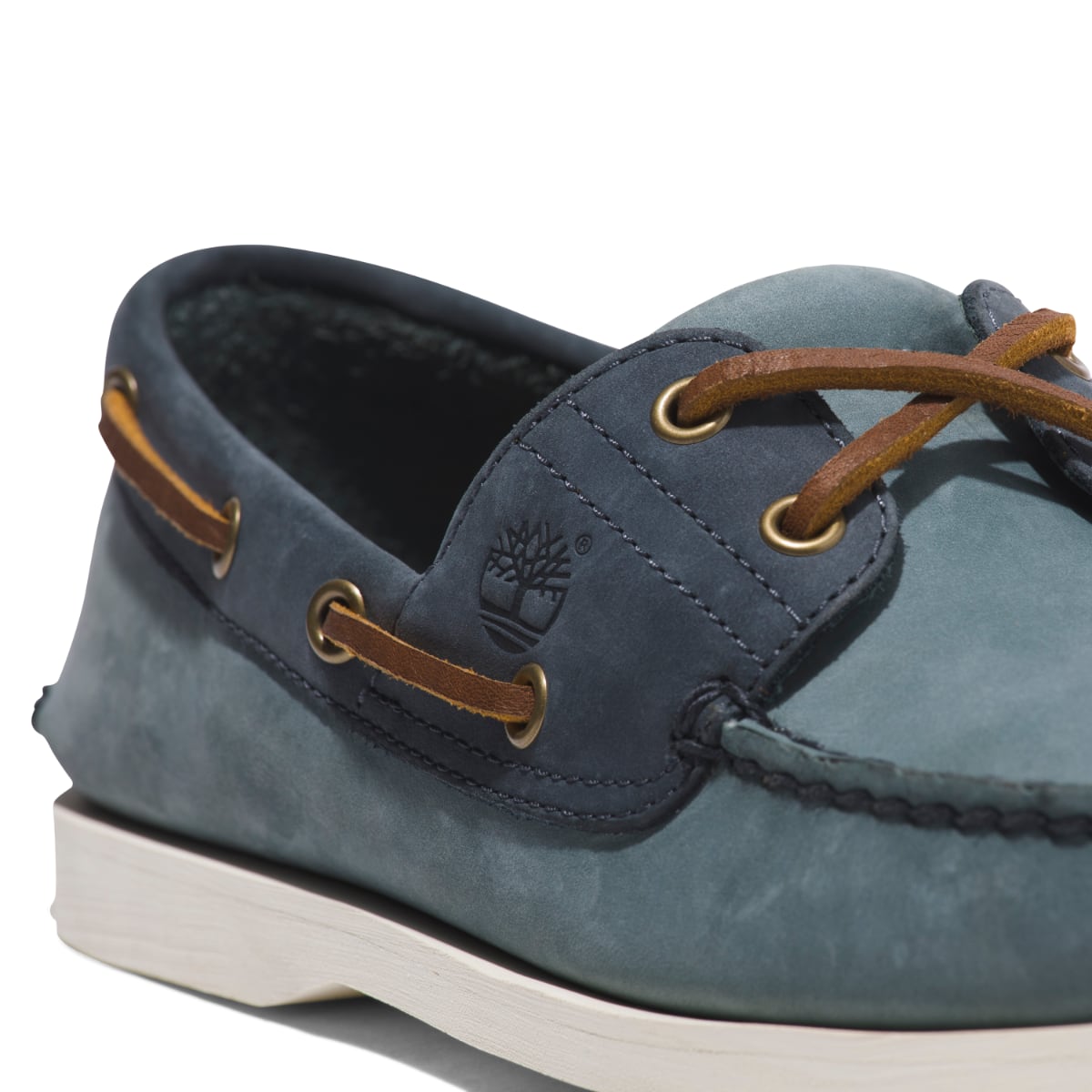 Timberland Classic 2-Eye Men's Boat Shoe | Medium Blue Nubuck (TB 0A2PB8ES2)