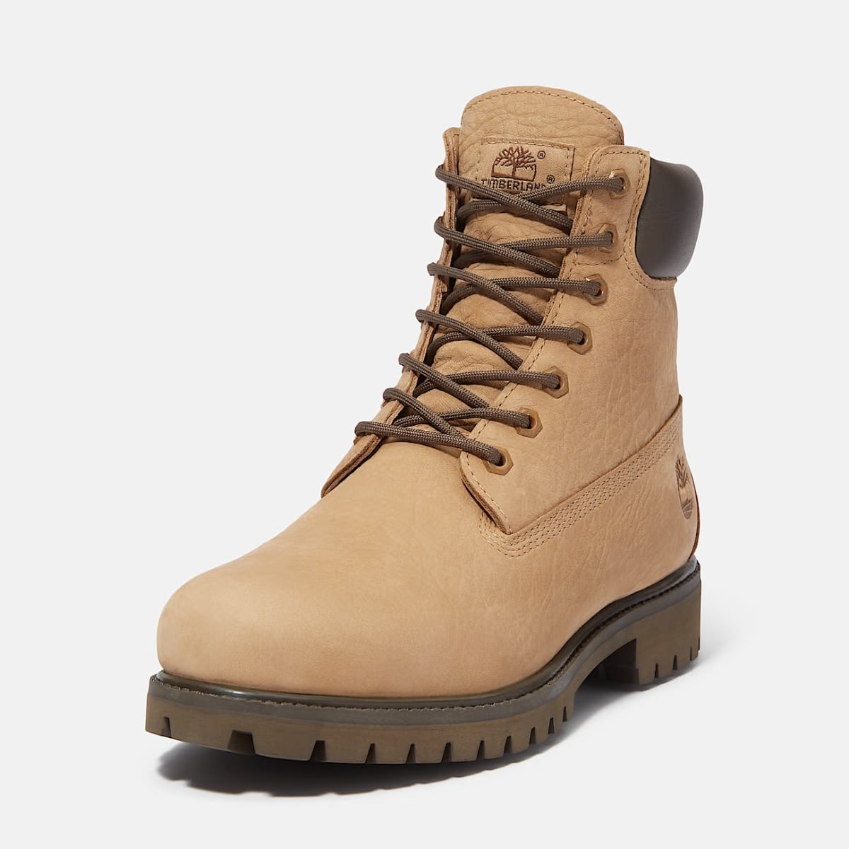 Timberland Premium 6-Inch Waterproof Men's Boots | Mid Beige NuBuck (Model TB 0A6G1RAFH)