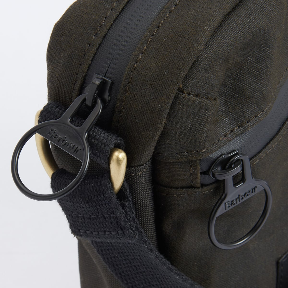 Barbour Field Waxed Crossbody Bag | Olive