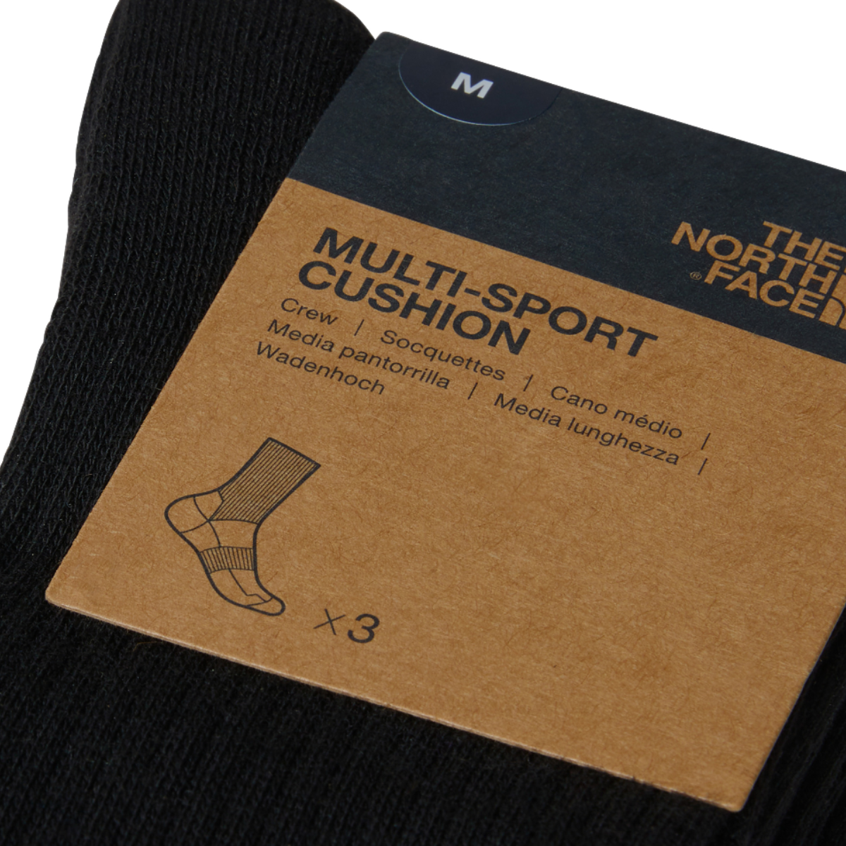 The North Face Multi Sport Cushion Crew Socks | Black (3 Pack)