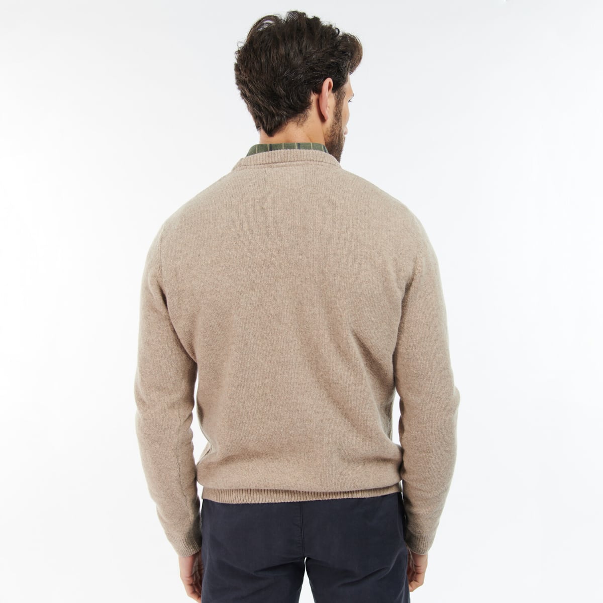 Barbour Nelson Essential Crew Men's Jumper | Stone